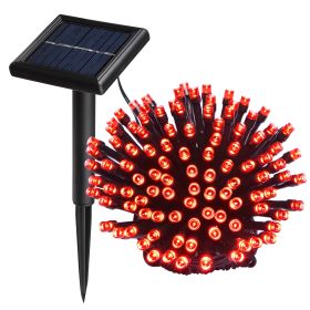 100LEDs Red Solar String Light