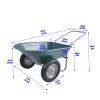 Two wheeled trolley for green garden 15 inch pneumatic wheel WB1001GN
