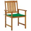 Patio Chairs with Cushions 2 pcs Solid Acacia Wood
