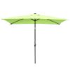 10x6.5ft Aluminum Patio Umbrella w/ 20 LEDs