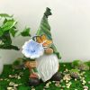 Solar Garden Outdoor Statues, Resin Gnome Statue Outdoor Decor