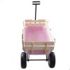Outdoor&nbsp;Wagon&nbsp;All&nbsp;Terrain&nbsp;Pulling&nbsp;w/Wood&nbsp;Railing&nbsp;Air&nbsp;Tires&nbsp;Children&nbsp;Kid&nbsp;Garden