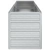 Garden Raised Bed 63"x15.7"x17.7" Galvanized Steel Silver