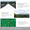20' x 10' Outdoor Party Tent Gazebo Wedding Canopy with Removable Mesh Sidewalls, Green-AS