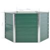 Garden Raised Bed Galvanized Steel 50.8"x50.8"x31.3" Green