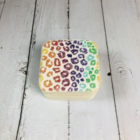 Zipper Printed Jewelry Box Easy To Carry (Option: 7style-10x10x5cm)