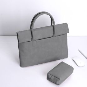 Portable Apple Ipad Tablet Inner Case Protective Cover Laptop Case (Option: Dark gray with small bag-12 Inch)