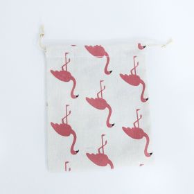 Drawstring storage bag (Option: White-M)