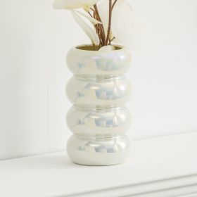 Light Luxury Style Ceramic Vase Decoration Living Room TV Cabinet (Option: White-4sections)