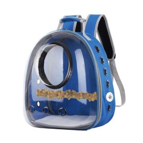 Pet bag Starling Parrot Outing Portable Bag Multifunctional (Color: Navy blue)