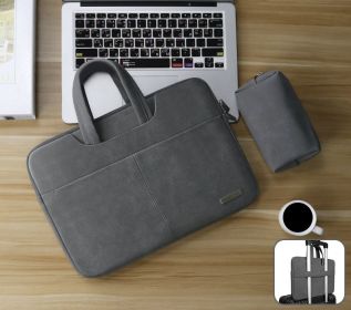 Compatible with Apple, Apple Lenovo 12 Notebook Pro13 inch air Portable 14 Computer Bag 15.6 Liner Macbook15 (Option: Dark Grey-11In)