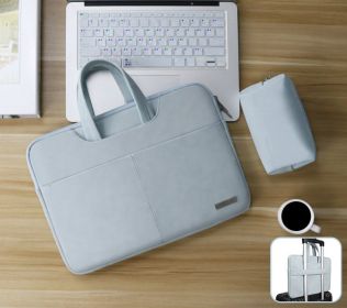 Compatible with Apple, Apple Lenovo 12 Notebook Pro13 inch air Portable 14 Computer Bag 15.6 Liner Macbook15 (Option: Blue-11In)