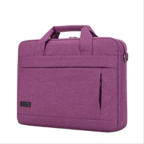Shockproof One-Shoulder Laptop Bag (Option: Purple-13in)