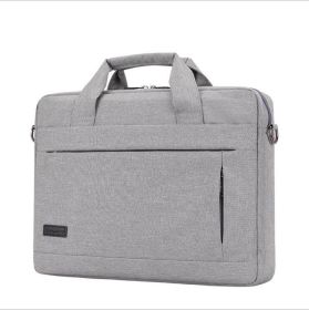 Shockproof One-Shoulder Laptop Bag (Option: Light Grey-13in)