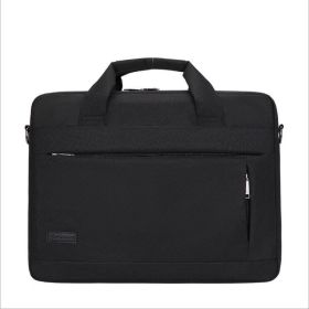 Shockproof One-Shoulder Laptop Bag (Option: Black-13in)