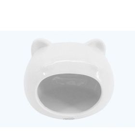 Sleeping SmallHouse Hamster House Sleeping Nest Ceramic Hest Squirrel House (Option: Chubby fat white)