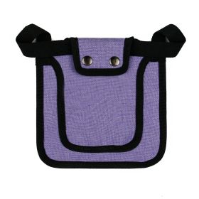 Outdoor Feather Protection Adjustable Chicken Saddle (Color: Purple)