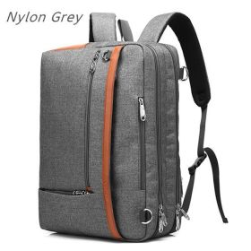 Inch Laptop Bag, Nylon Bag, Free Handbag, (Option: Nylon gray-17.3inch)