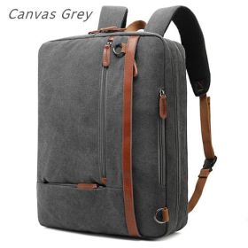 Inch Laptop Bag, Nylon Bag, Free Handbag, (Option: Canvas gray-17.3inch)