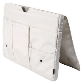 Compatible with Apple, Multi-compartment Handheld IPad Storage Bag Waterproof And Anti-collision Computer Bag (Option: White-13inches)