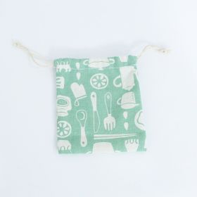Drawstring storage bag (Option: Green-S)