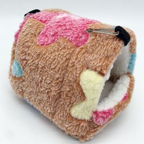 Hamster warm sleeping bag nest (Option: Brown-8x8cm)