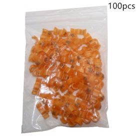 Bird foot ring split ring (Option: Orange-4.5MM-100pcs)