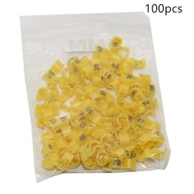 Bird foot ring split ring (Option: Yellow-3MM-100pcs)