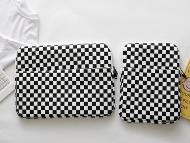 Checkerboard Storage Hand File Bag Notebook (Option: Lattice-11inches)