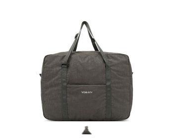 Wear-resistant Waterproof Storage Breathable Burden-free Folding Travel Bag (Color: Grey)
