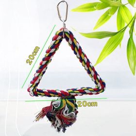 Parrot Bird With Toy Supplies Swing Ring Aerial Ladder Climbing Ladder (Option: Triangle cord)