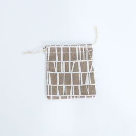 Drawstring storage bag (Option: Bronze-S)