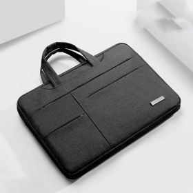 Laptop Bag Suitable For Notebook 15.6 Protective Cover (Option: Black-13.3inches)