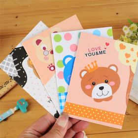 Special Korean stationery cute cartoon book wholesale student children notebook gift small gifts (Option: 101Bear series)