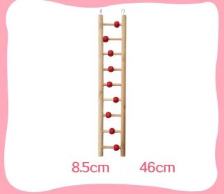 Parrot Bird With Toy Supplies Swing Ring Aerial Ladder Climbing Ladder (Option: Nine sections of wooden ladder)