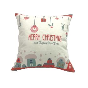 Christmas linen pillowcase (Option: Chain)