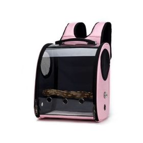 Foldable porous and breathable pet bag (Color: Pink)