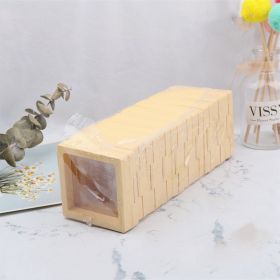 Dressing Table PE Film Suspension Holder Transparent Hand String Jewelry Display Rack Packaging Storage Box (Option: Yellow 10pcs-7x7)