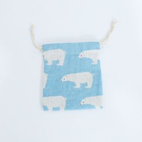 Drawstring storage bag (Option: Blue-S)