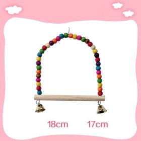 Parrot Bird With Toy Supplies Swing Ring Aerial Ladder Climbing Ladder (Option: Large swing)