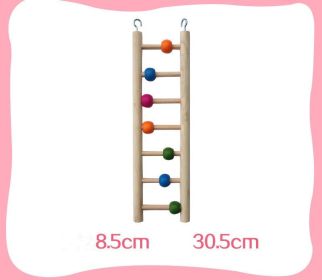 Parrot Bird With Toy Supplies Swing Ring Aerial Ladder Climbing Ladder (Option: Seven wooden stairs)