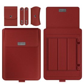 Notebook Stand Computer Liner Storage Bag (Option: Red-11inch 12inch)