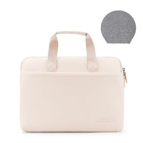 Macbookpro Female Suitable Laptop Bag (Option: Beige-Medium size13.314 inches)