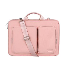 Shock Proof Shoulder Latop Bag (Option: Pink-13.3inches)