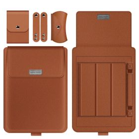 Notebook Stand Computer Liner Storage Bag (Option: Camel-15inch)