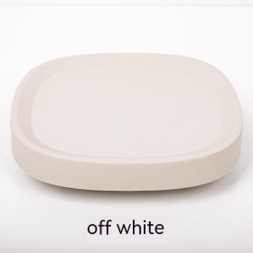 Plastic Mobile Hidden Flowerpot Tray Universal Roller With Wheels (Option: Beige-No 5)