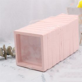 Dressing Table PE Film Suspension Holder Transparent Hand String Jewelry Display Rack Packaging Storage Box (Option: Lotus root 10pcs-7x7)