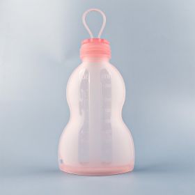 Portable Graduated Silicone Breast Milk Bag For Storage And Preservation (Option: 250ml Pink)