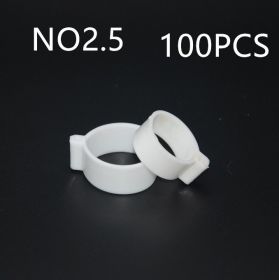 100 PCS The Chicken Foot Ring (Option: 2.0White 100PCS)