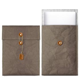 Non-magnetic Notebook Computer Bag Liner File Protective Cover (Option: Dry green A-13inches)